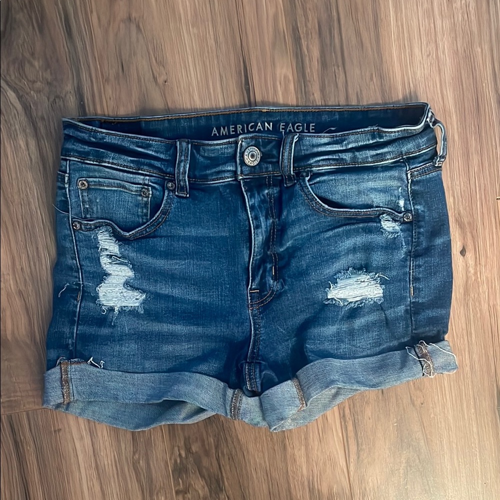 American Eagle Outfitters Women's Blue Denim Shorts